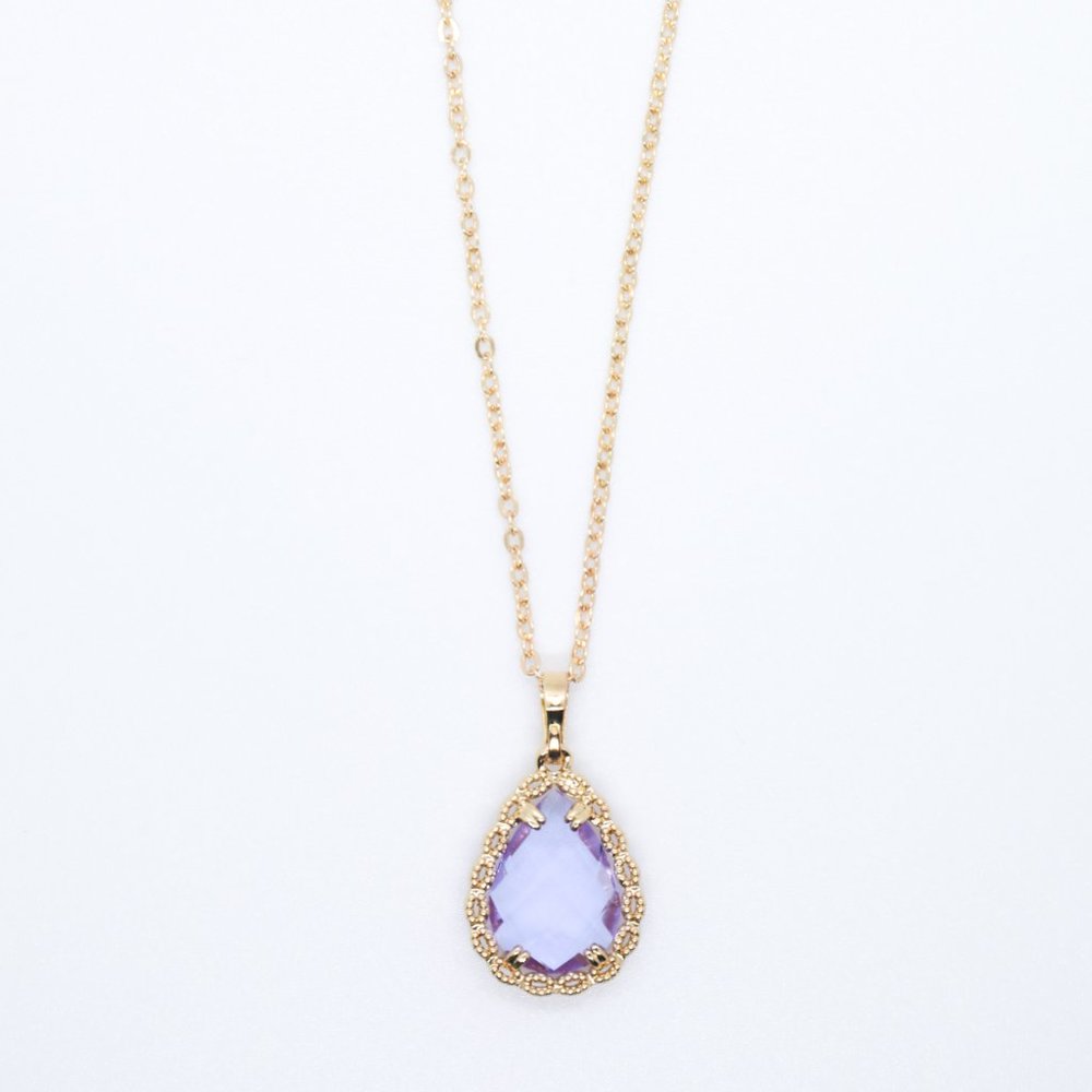 Purple Drop Pendant - Picture 2 of 2